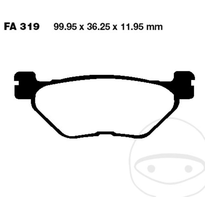 Ebc BremsbelÃ¤Ge Sfac319 FÃ¼R Yamaha Xp 500 530 A Sp Tmax