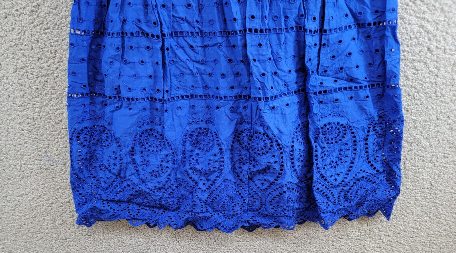 Charter Club Lace Dress Women's 4 Modern Blue Straight Neck Back Zip Closure - Picture 11 of 16