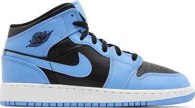 [DQ8423-401] Grade School Air Jordan RETRO 1 MID 'UNIVERSITY BLUE BLACK (GS)'