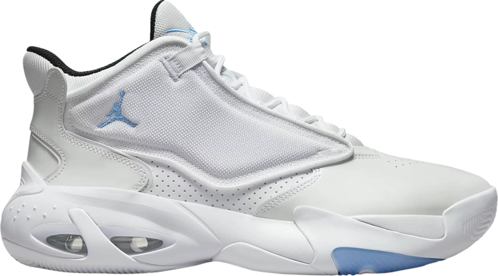 

Мужские кроссовки Nike Air Jordan Max Aura 4 UNC White University Blue DN3687-100 10,5, Белый, Air Jordan Max Aura