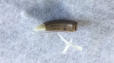 1 WIDEX clear330 c3-9 Digital C-ISP WidexLink Hearing Aid + MANUAL/BATTERYs/Tube