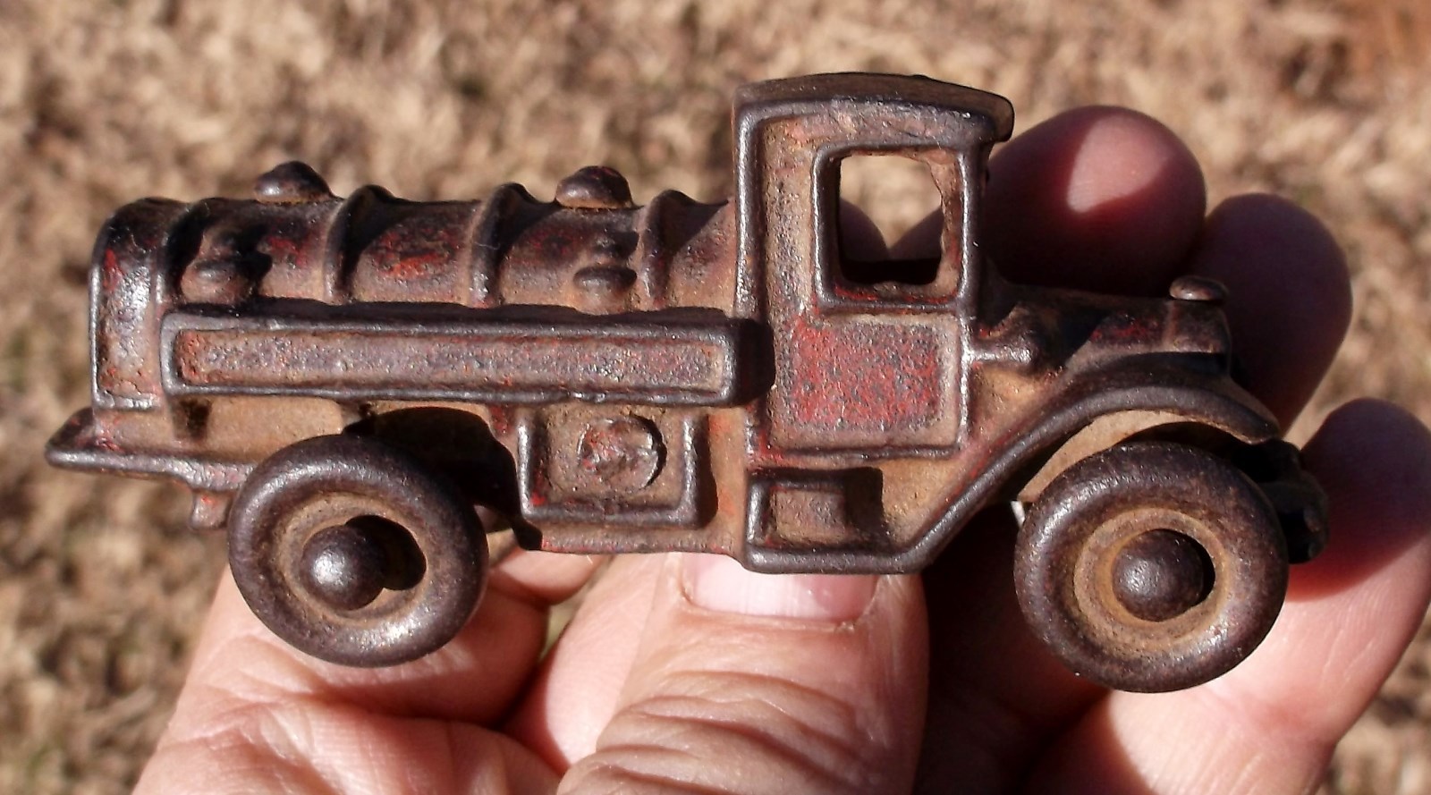 AC Williams 1920's Cast Iron Gasoline Truck, Original