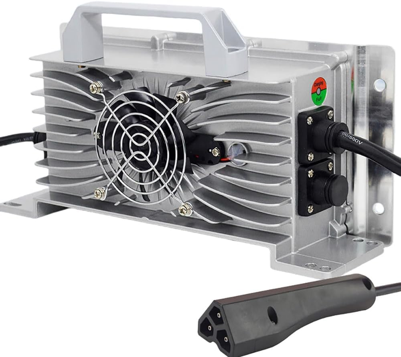 Golf Cart Charger 58.4V 20A Lithium Lifepo4 Battery Charger 48V(51.2V) Waterproof with RXV Plug Onboard 16 Strings 20AMP Rechargeable Charger for for Golf Carts