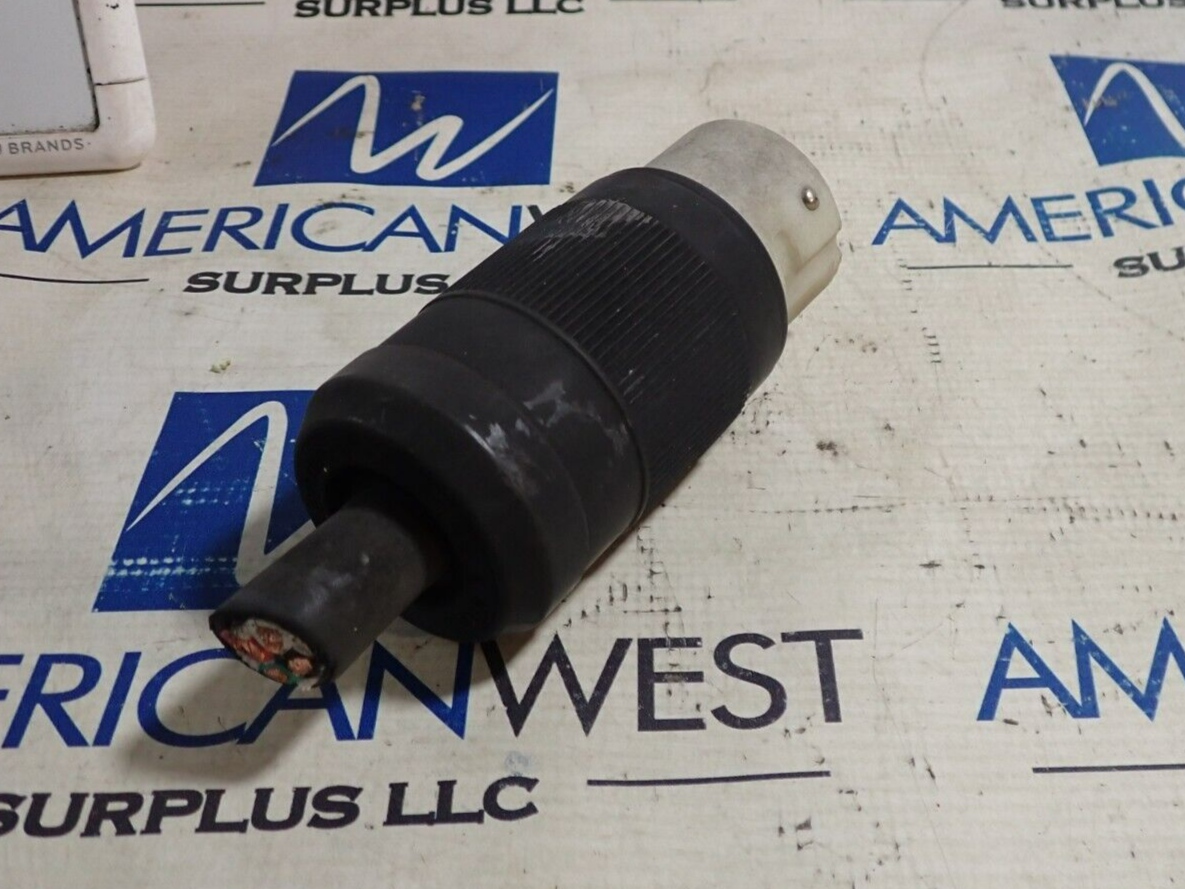 Marinco 81290 3P 4W 50 Amp 125/250 Volt Non-NEMA Locking Connector
