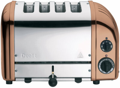 DUALIT TOASTER 4 SLICE NEWGEN COPPER DU04COng / 47085 WITH 5 YEAR WTY Fairfield