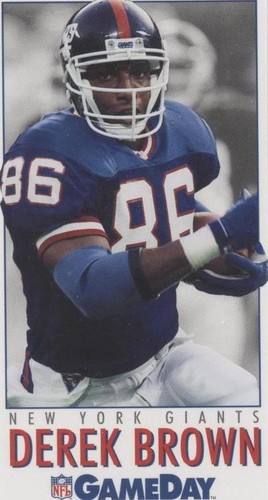 1992 GameDay Derek Brown #12