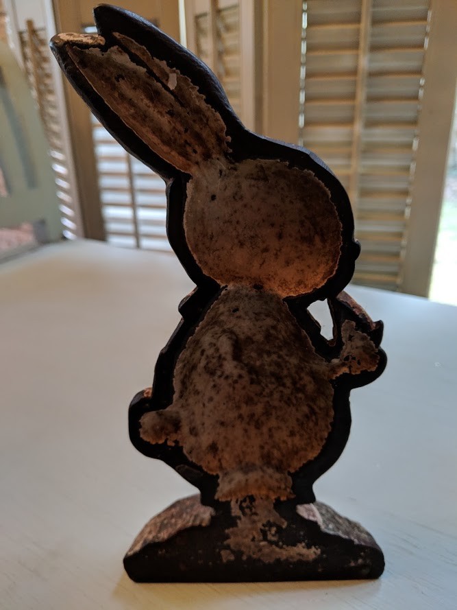 Hubley cast iron bunny Peter Rabbit  door stop