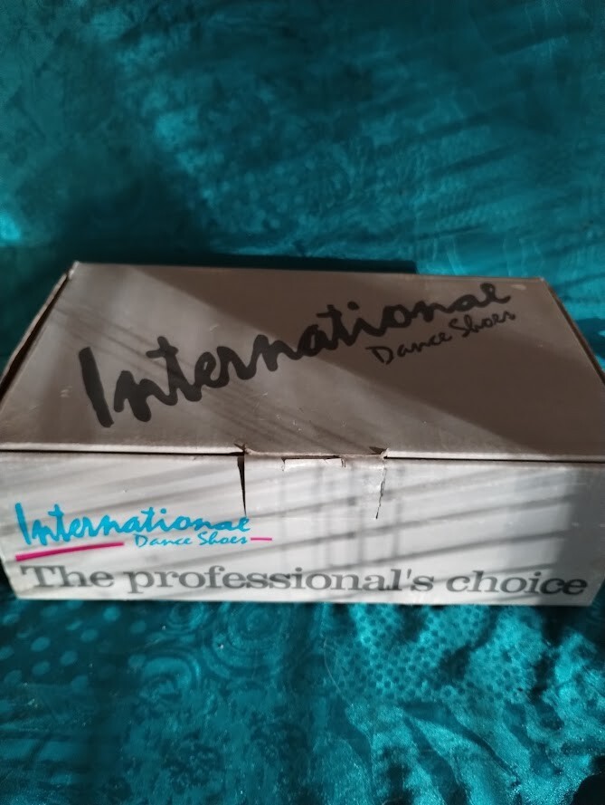 Dance shoes International Brand made in England size 4- 1/2  with 3 inch heel