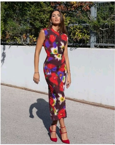 ZARA【NEW】FLORAL PRINT KNIT DRESS FLORAL PRINT KNIT DRESS - Multicolored | ZARA United States