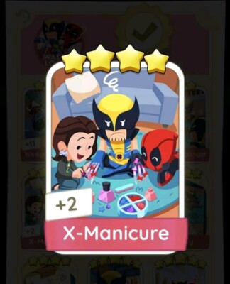 Monopoly  4   Star Sticker    X-MANICURE   