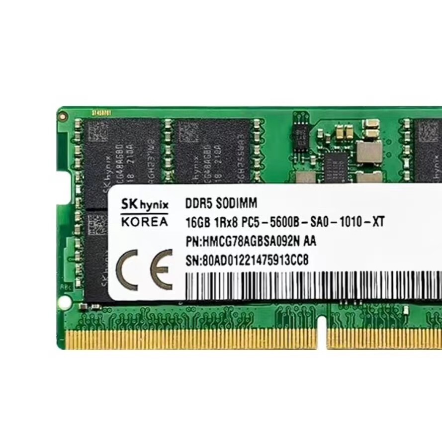 SK hynix DDR5-5600 SODIMM 16GB×2 32GB DDR5 32GB (2X16Gb) 5600Mhz CL46 SODIMM SK Hynix A-DIE Laptop