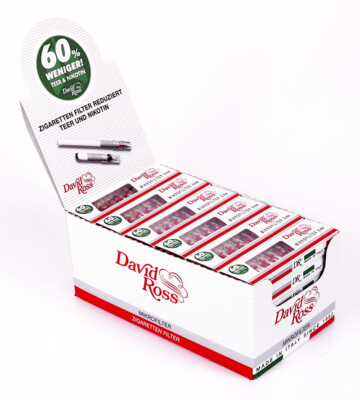 1 Box (36 Packungen) David Ross Mikrofilter, 8 mm Durchmesser
