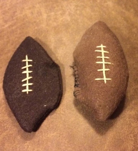 1 FOOTBALL 🏈 CATNIP TOY Cat Fun NFL Handmade 3