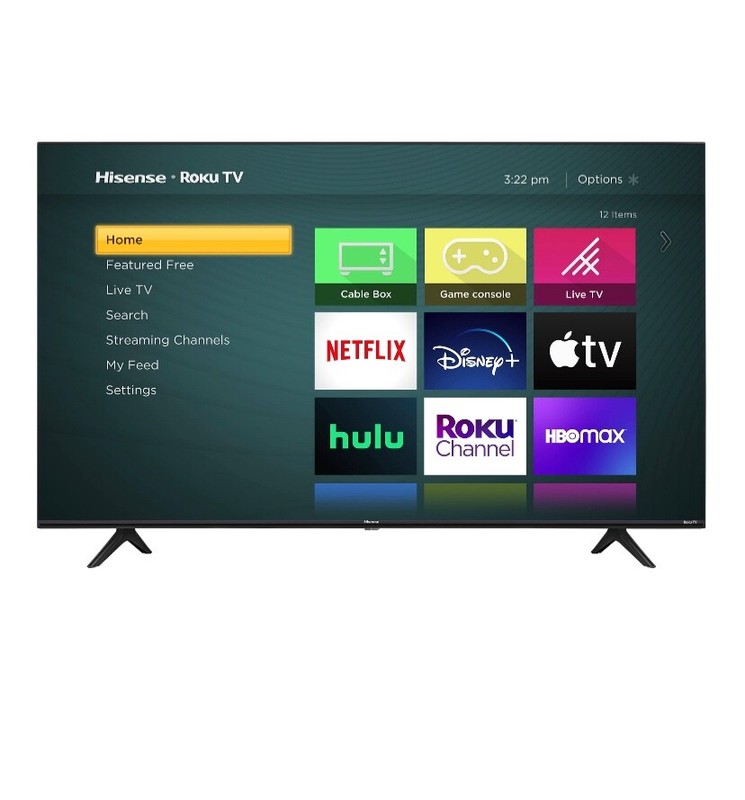 Hisense 65 inch 65R6E4 4320p CRT Smart TV Black 4K