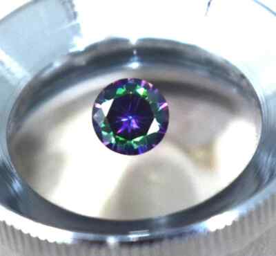 Color Changing Gemstone Alexandrite Certified Loose Gemstone 0.80 Ct Round Shape