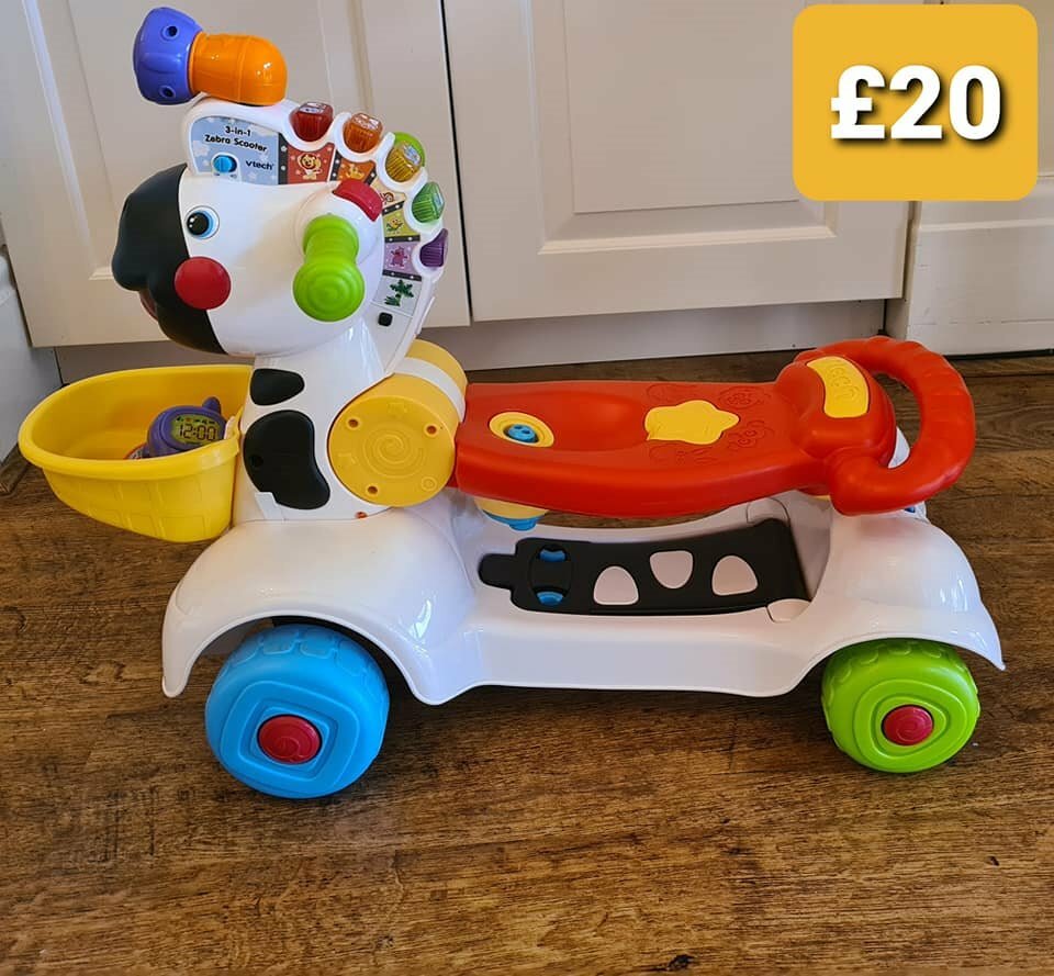 RIDE-ON TOY - 3 in 1 ZEBRA (V-TECH) ***** | in Warrington, Cheshire