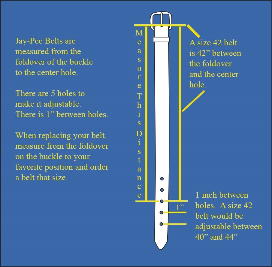Jay Pee Garrison Belt 1.75 Leather Basketweave Size 40 Uniform Corrections