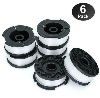 Replacement for - BLACK+DECKER AF-100-3ZP 30ft .065'' Trimmer Spool, 6-Pack