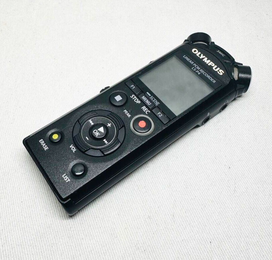 OLYMPUS LS-P4 Linear PCM Recorder 39H 8GB Hi-Res Bluetooth  Tested Japan - Picture 3 of 9