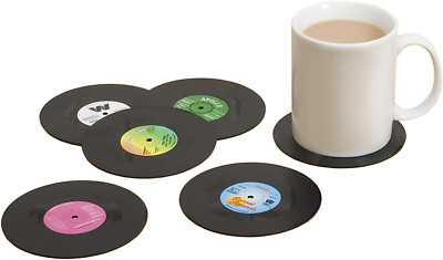 Spinning Hat Retro Vinyl Coasters