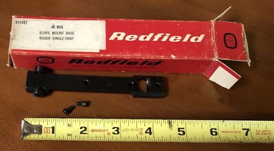 Redfield Rifle Scope Mount Base JR RSS RUGER Single Shot New Old Stock