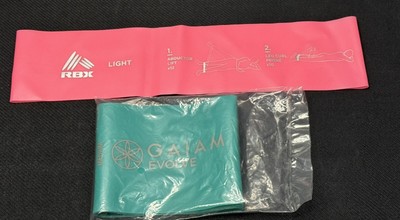 RBX Light & Gaiam Medium Exercise Resistance Bands