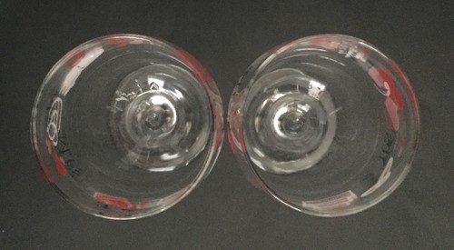 Mr. And Mrs. Wedding Wine Glasses Set Bells Hearts Flowers She Said Yes I Do