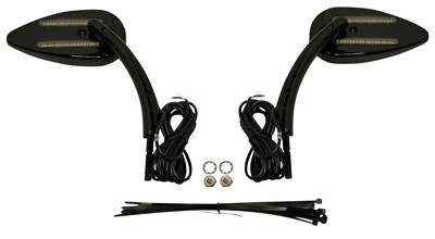 CUSTOM DYNAMICS 0640-1457 CD-MIRROR Black - Amber/White