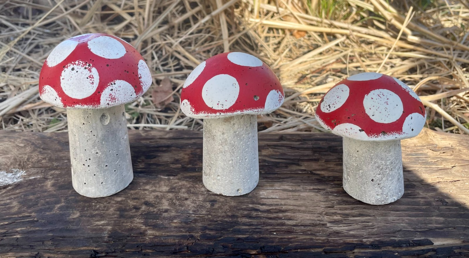 mushroom　0421 Hand-Crafted Glass Mushroom with Fluted Stem Assorted 2 Colors