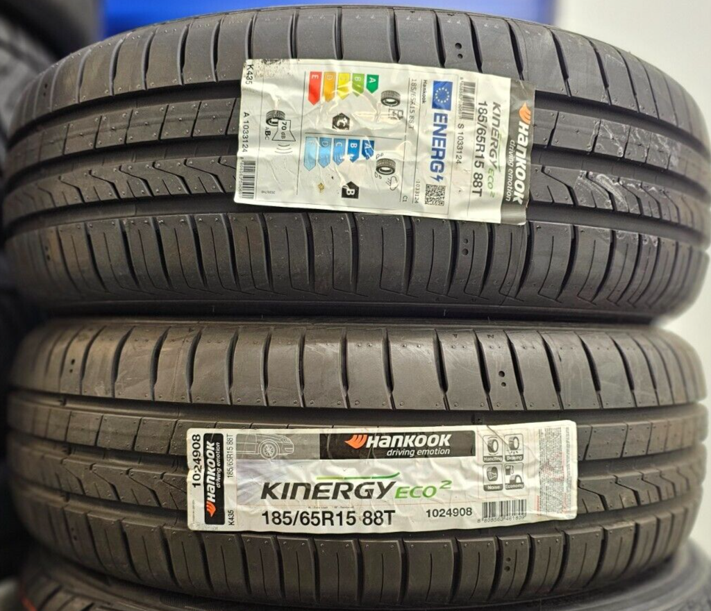 2X NEW HANKOOK KINERGY ECO 2 K435 185/65 R15 88T CAR TYRES