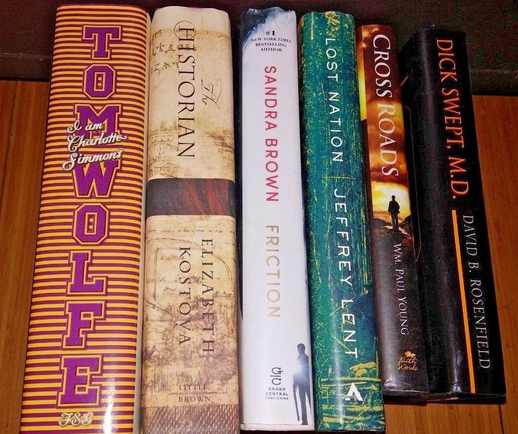 HB BOOK LOT OF 6, Friction,The Historian, autographed 1st edition