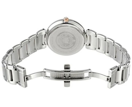 Pre-owned Citizen Eco-drive Women's Diamond Accent Two-tone Bracelet Watch 33mm Eo1116-57a