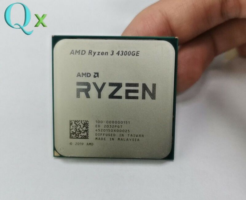 Amd Ryzen 3 4300ge Am4 Cpu Processor 3.5ghz Quad Core Desktop 35w R3 4300ge 4mb