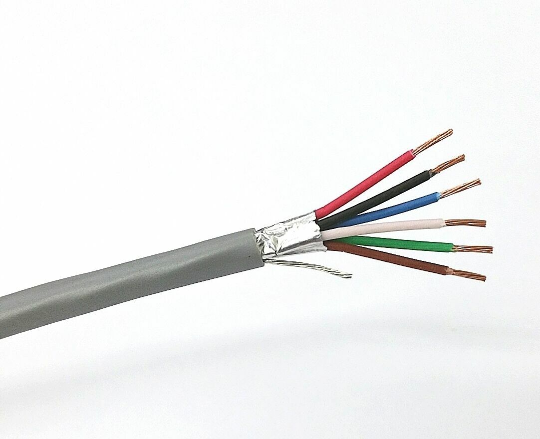 25 ft West Penn Wire 3270 - 6 Conductor 22 Gauge Shielded
