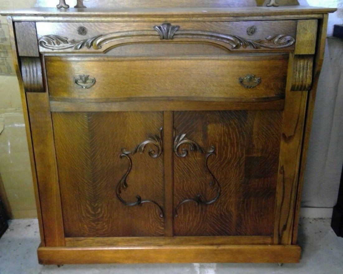 Antique Tiger Oak Murphy Bed