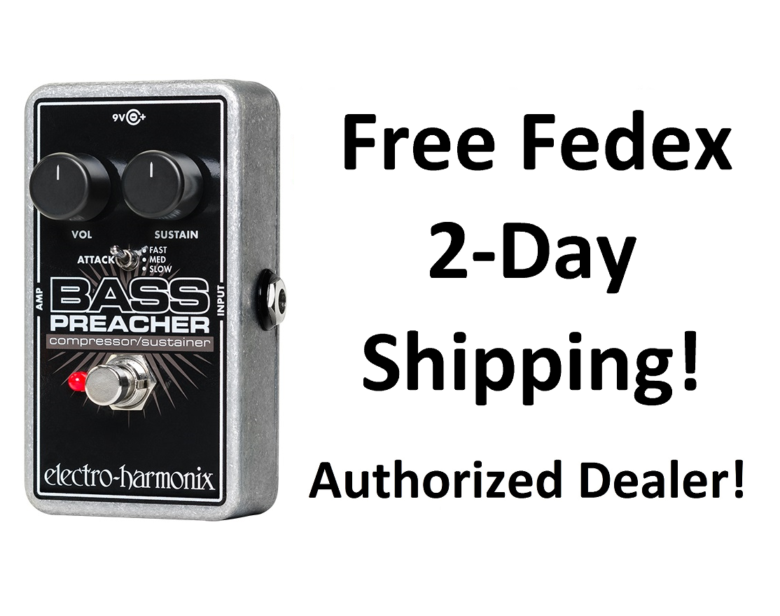 New Electro-Harmonix EHX Bass Preacher Bass Guitar