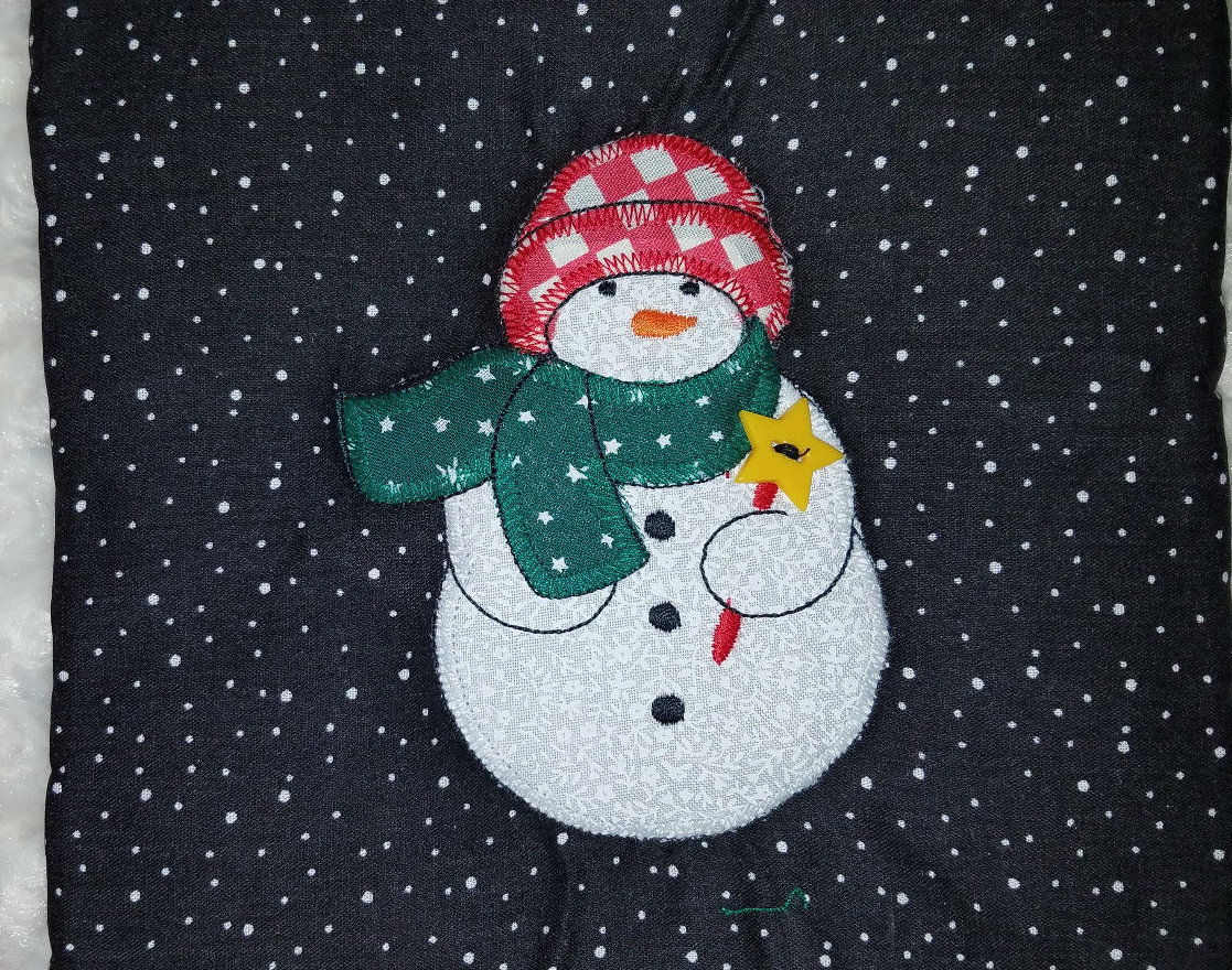 Vintage B&D Set of 2 Christmas Snowman & Candy Cane Pot Holders. Never used