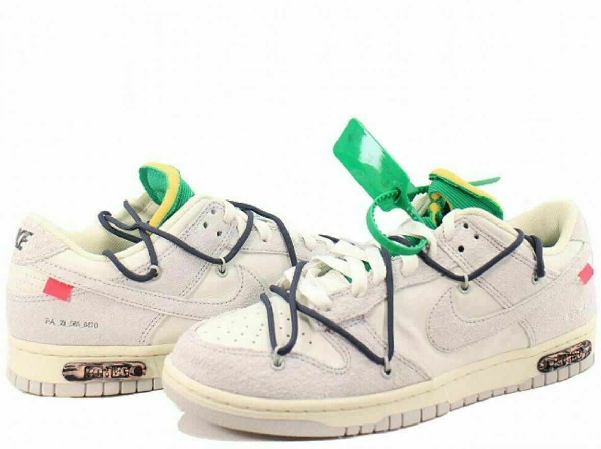 

OFF-WHITE × NIKE DUNK LOW 1 ИЗ 50 20 Лот 20 DJ0950-115 Мужские размеры US6–12, Multicolor, Nike Dunk Low