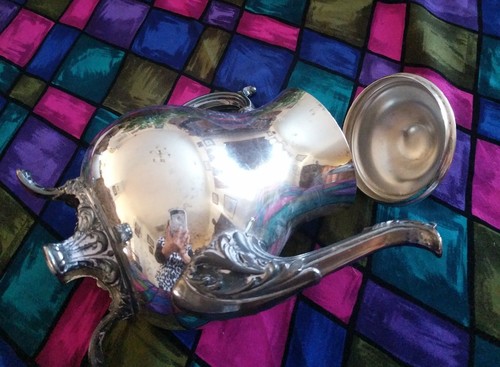 vintage wm rogers silverplate teapot/pitcher