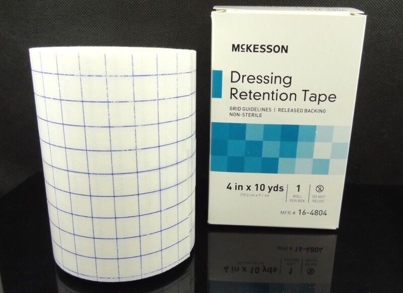 McKesson Dressing Retention Tape ~ 4 in x 10 yds ~ Non-Sterile ~ 16-4804