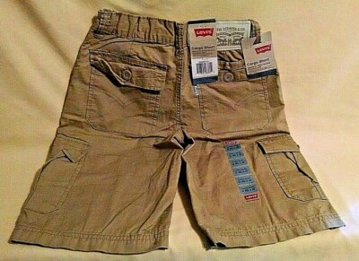 LEVI'S CARGO SHORTS NEW SIZE 12 REG W 26'' BROWN RELAXED BROWN 613411 BELOW KNEE*