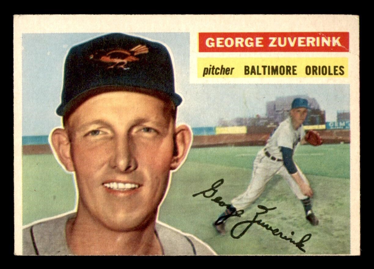 1956 Topps Baseball #276 George Zuverink VG *k1 | eBay