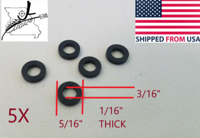 5x #008 Square O-Rings 3/16''ID X 5/16''OD X 1/16''CS  Buna-N Oring Nitrile Small
