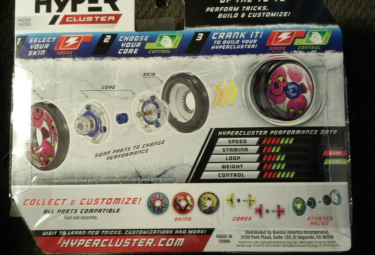 Hyper Cluster Yo Yo Starter Pack Spin Vampire Control NEW 42362
