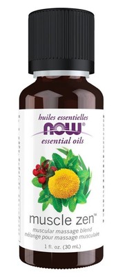 Смесь эфирных масел Now Foods Muscle Zen 1 жидкая унция. Нефть