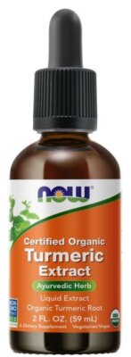 Органический экстракт куркумы, сертифицированный Now Foods, 2 унции жидкости