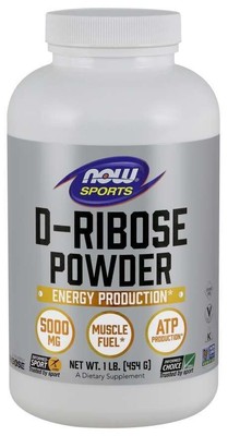 Порошок D-рибозы Now Foods, 100% чистый, 1 фунт порошка