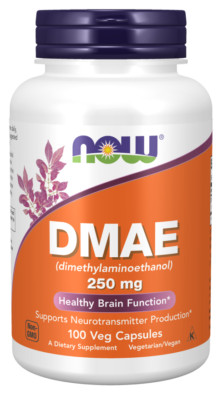 Now Foods DMAE 250 mg, 100 veg caps - Healthy Brain Function