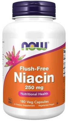Now Foods Flush Free Ниацин 250 мг 180 капсул