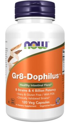 Now Foods Gr 8 Dophilus - 120 растительных капсул с кишечнорастворимой оболочкой